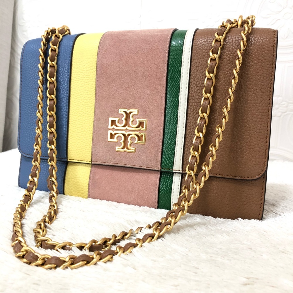 🌸OFFERS?🌸Tory Burch Large Stripe Purse